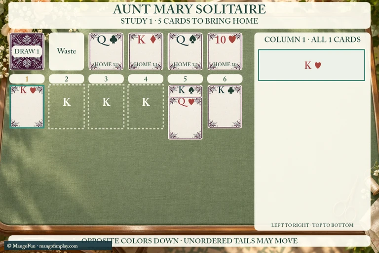 Aunt Mary Solitaire cover illustration