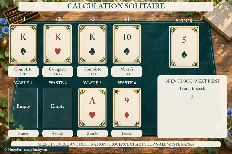 Calculation Solitaire cover illustration