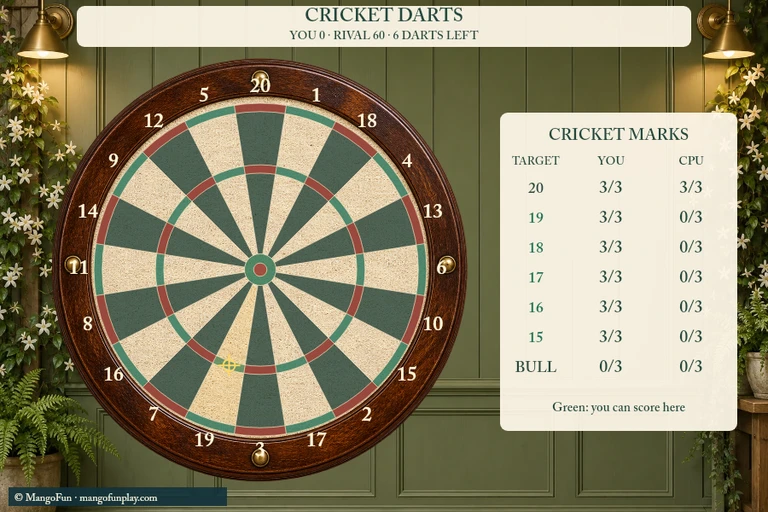 Cricket Darts cover illustration