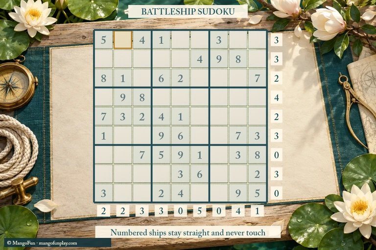 Battleship Sudoku cover illustration