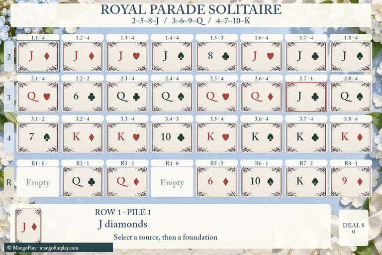 Royal Parade Solitaire cover illustration