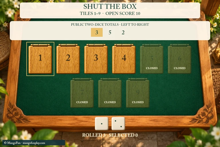 Shut the Box cover illustration