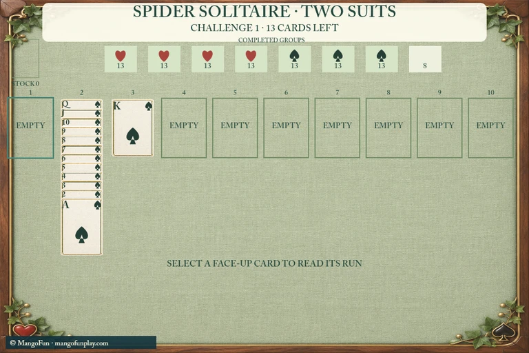 Spider Solitaire 2 Suits cover illustration