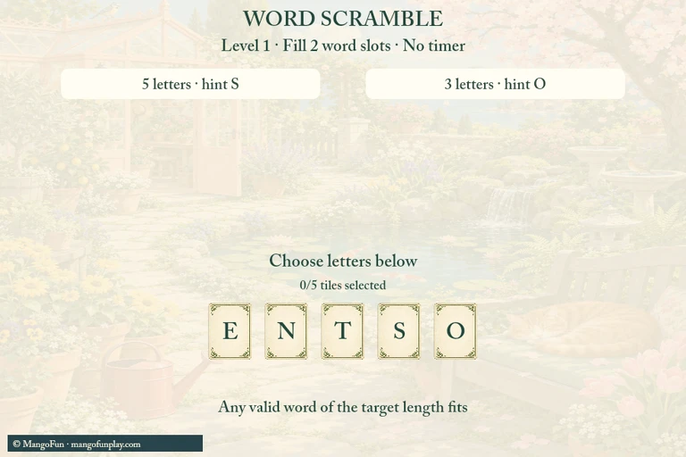 Word Scramble cover illustration