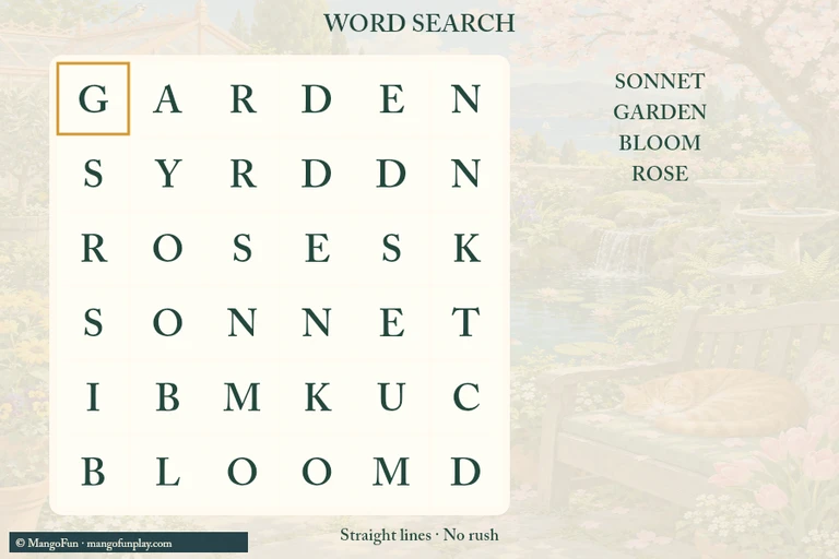 Word Search cover illustration