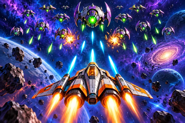 Space Attack cover illustration